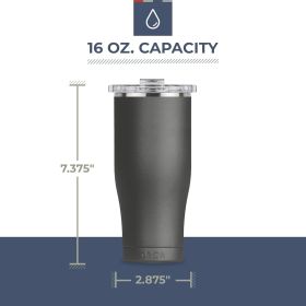 Chaser 16oz | Insulated, Stainless Steel Cup with a Spill Proof Whale Tale Lid, Dishwasher Safe Tumbler for Hot & Cold Drinks