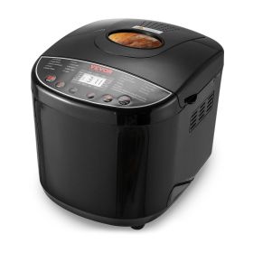 VEVOR Bread Maker, 19-in-1 2LB Dough Machine, Nonstick Ceramic Pan Automatic Breadmaker with Gluten Free Setting, Whole Wheat Bread Making, Digital