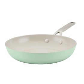 Hard Anodized 10 Inch Ceramic Nonstick Frying Pan, Oven Safe to 500Â°F, Pistachio