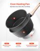 VEVOR 2.5 QT Saucepan, Nonstick Saucepan with Tempered Glass Lid, Multipurpose Cooking Sauce Pot with Detachable Handle
