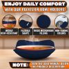 4 Pcs Microwave Bowl Cozy Holders Deep Navy Blue Microwave Bowl Holders for Hot Food Protect Hands from Hot Dishes Soft & Heat Resistant Fabric for Sa