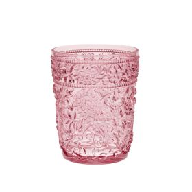 Paisley Acrylic Glasses Drinking Set of 4 DOF (13oz), Plastic Drinking Glasses, BPA Free Cocktail Glasses, Drinkware Set, Drinking Water Glasses (Color: as Pic)