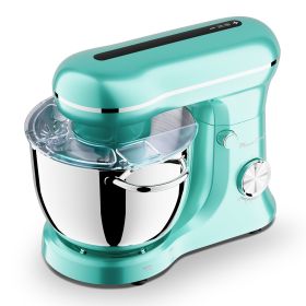 6QT & 5QT Dual Bowls Stand Mixer, 10 Speed Tilt-Head With Electronic Timer, Dough Mixer, Dishwasher Safe, Stainless Steel Bowls, Dough Hook, Flat (Option: SM2542NPRO)